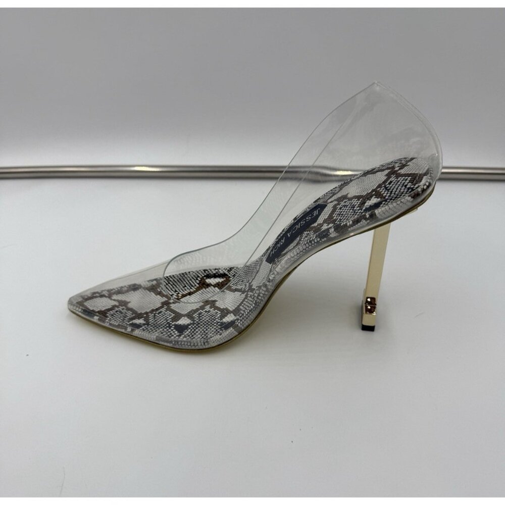 Jessica Rich So Fancy Sandal Snake Print Stiletto Pumps New Size EU 38 USA 7.5 8 - Picture 3 of 10